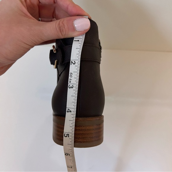 Cole Haan Booties Boots Dark Brown Gold Buckle Women’s 8 - Picture 8 of 9